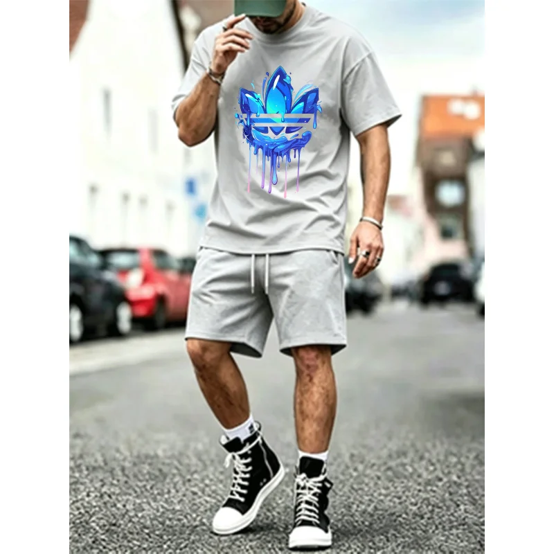 Men's 2 Piece Outfit Abstract Liquid Print T Shirt And Shorts Casual Streetwear Tracksuit Mesh Set
Men's 2 Piece Outfit Abstract Liquid Print T Shirt And Shorts Casual Streetwear Tracksuit Mesh Set