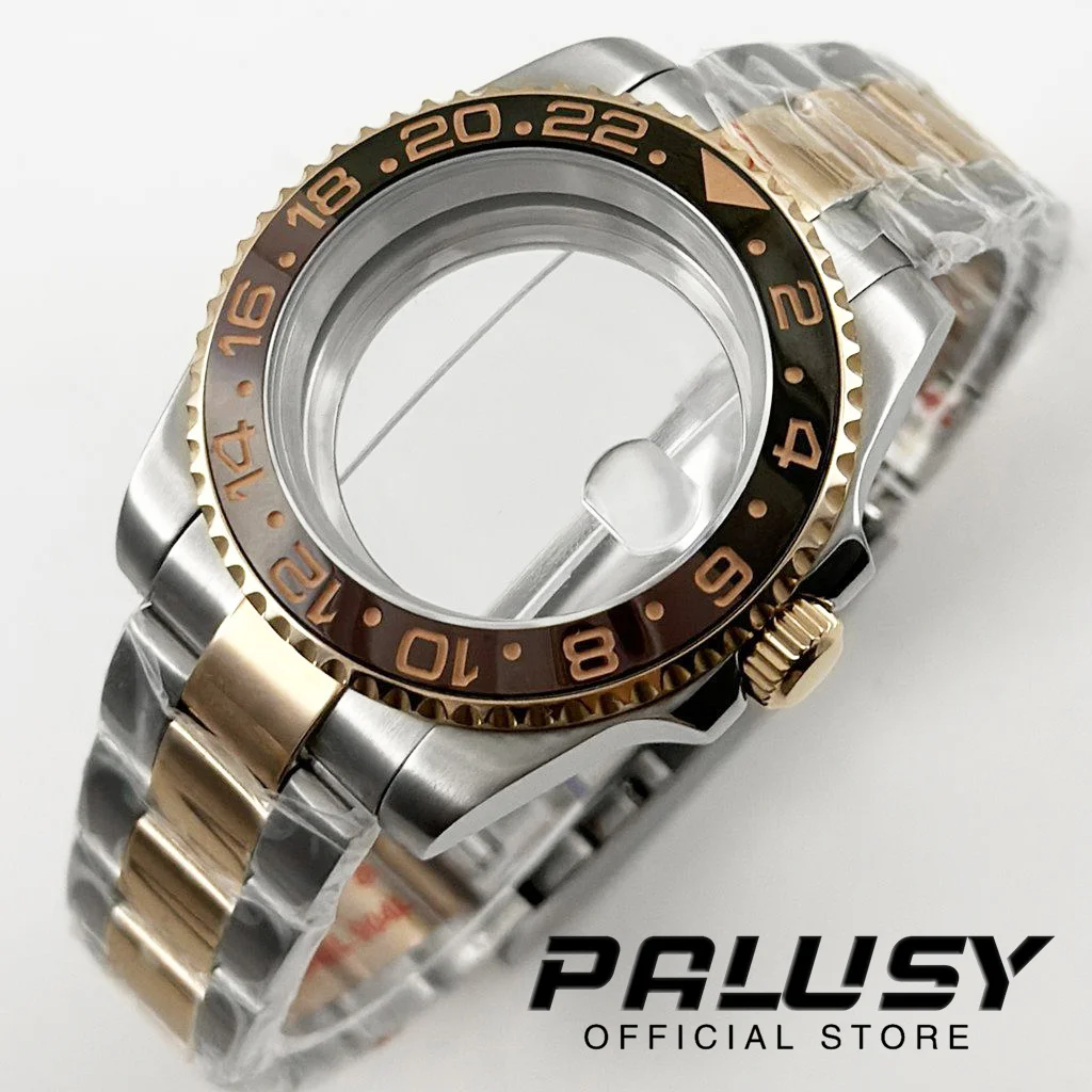 Rose Gold 40mm Watch Case Parts For GMT NH34 NH35 NH36 Movement 28.5mm Dial Sapphire Crystal Glass 316l Stainless Steel Bracelet
Rose Gold 40mm Watch Case Parts For GMT NH34 NH35 NH36 Movement 28.5mm Dial Sapphire Crystal Glass 316l Stainless Steel Bracelet