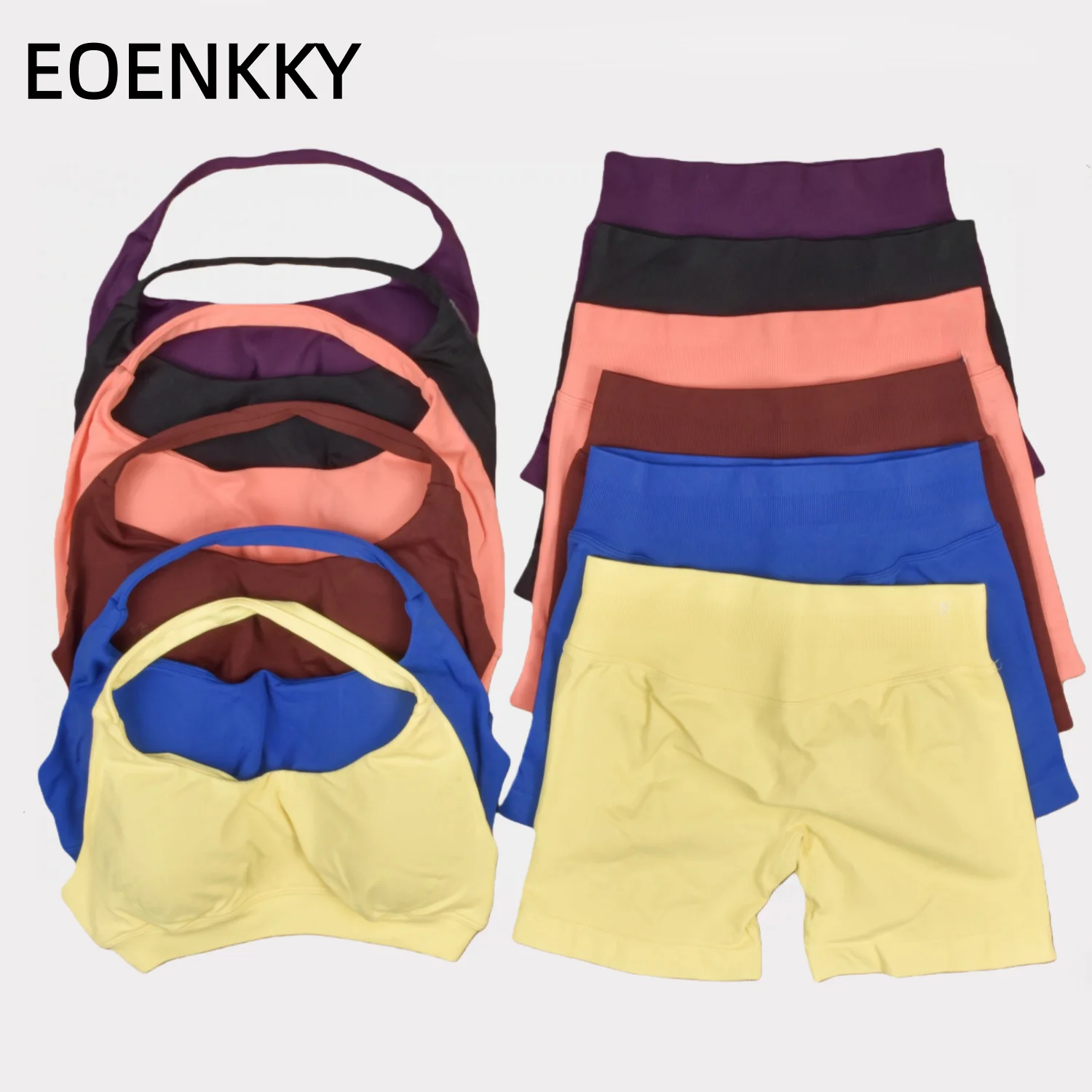 EOENKKY Sports Bra Leggings Gym Set Women's Yoga Seamless High Elastic Gym Vest Shorts Set Daily Exercise Gym Sports Set
EOENKKY Sports Bra Leggings Gym Set Women's Yoga Seamless High Elastic Gym Vest Shorts Set Daily Exercise Gym Sports Set