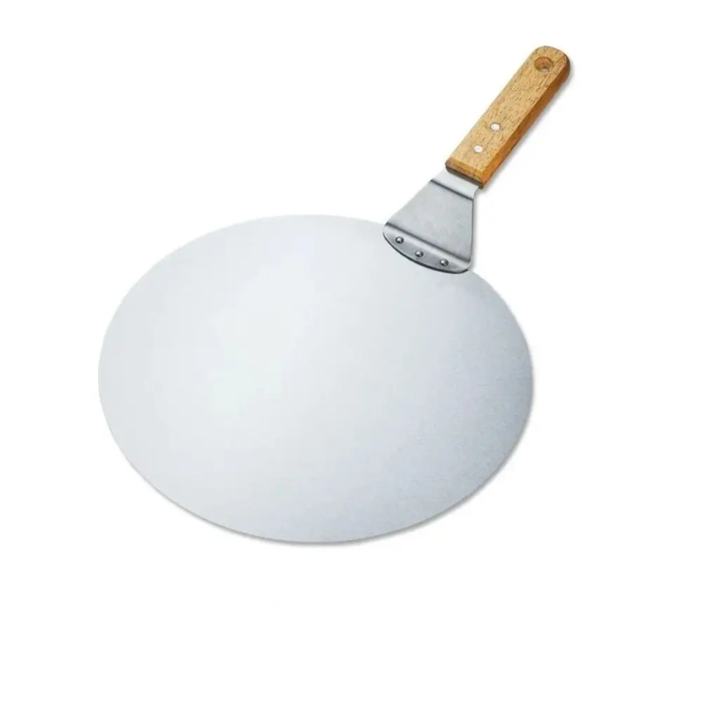 Pan 10inch Pizza Shovel Spatula Stainless Steel Wooden Handle Pastry Paddle Non-stick Anti-scalding Cake Shovel Cake Accessories 
Pan 10inch Pizza Shovel Spatula Stainless Steel Wooden Handle Pastry Paddle Non-stick Anti-scalding Cake Shovel Cake Accessories