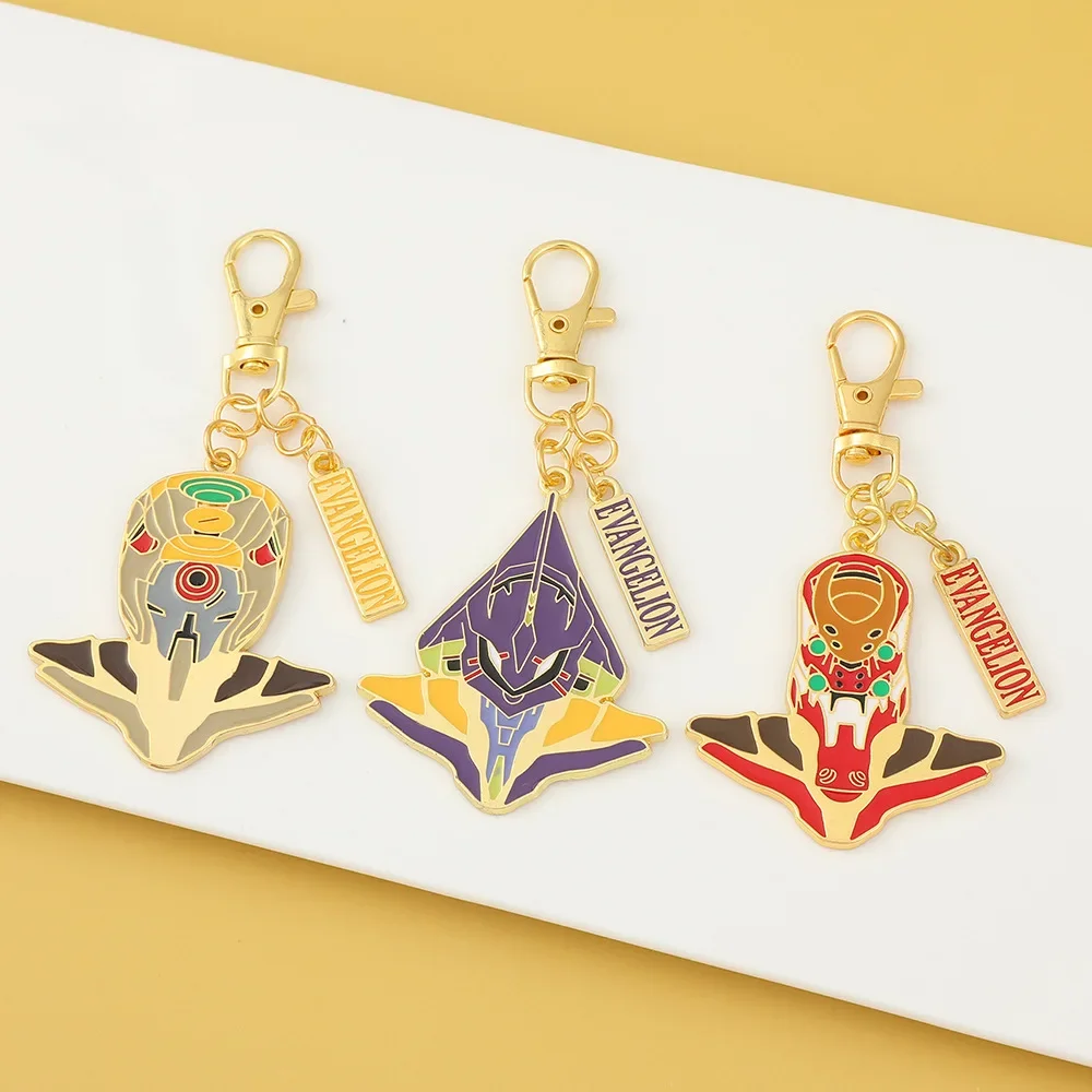 Bandai EVA EVANGELION Keychains EVA-01 Enamel Pendant Keyrings Anime Keyholder for Bag Accessories Cosplay Periphery Toys Gift
Bandai EVA EVANGELION Keychains EVA-01 Enamel Pendant Keyrings Anime Keyholder for Bag Accessories Cosplay Periphery Toys Gift