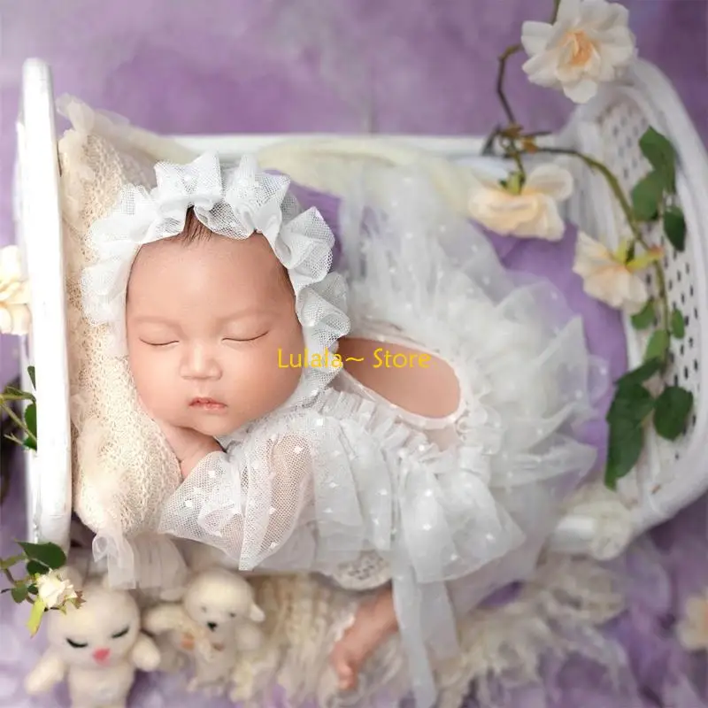 Y4QA Infant Photography Props Beanie Hat Lace Jumpsuits Photoshoot Costume Photo Suit
Y4QA Infant Photography Props Beanie Hat Lace Jumpsuits Photoshoot Costume Photo Suit