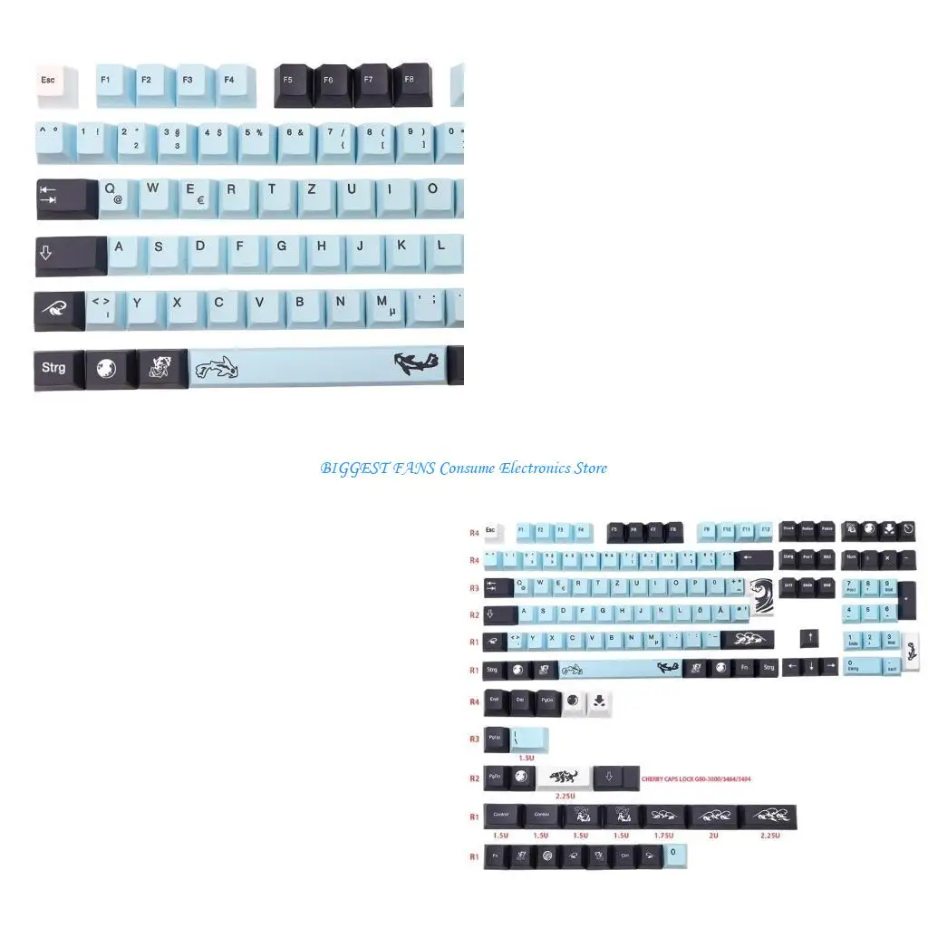 134pcs Keycaps PBT Dye Sub for Key Cap for Cherry Gaming Mechanical Keyboard
134pcs Keycaps PBT Dye Sub for Key Cap for Cherry Gaming Mechanical Keyboard