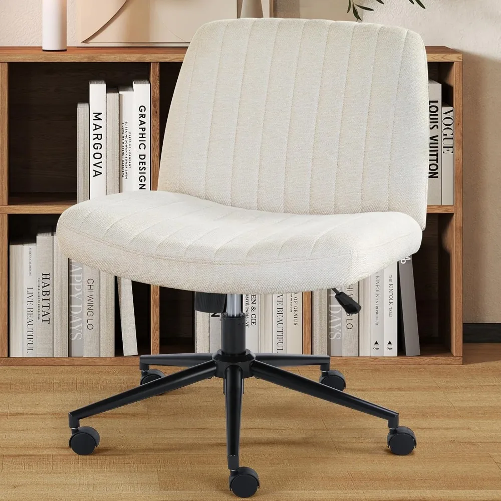 Cross Legged Chairs Armless with Wheels Wide Seat Height Adjustable Swivel Padded Home Office Desk Seating for Bedroom
Cross Legged Chairs Armless with Wheels Wide Seat Height Adjustable Swivel Padded Home Office Desk Seating for Bedroom