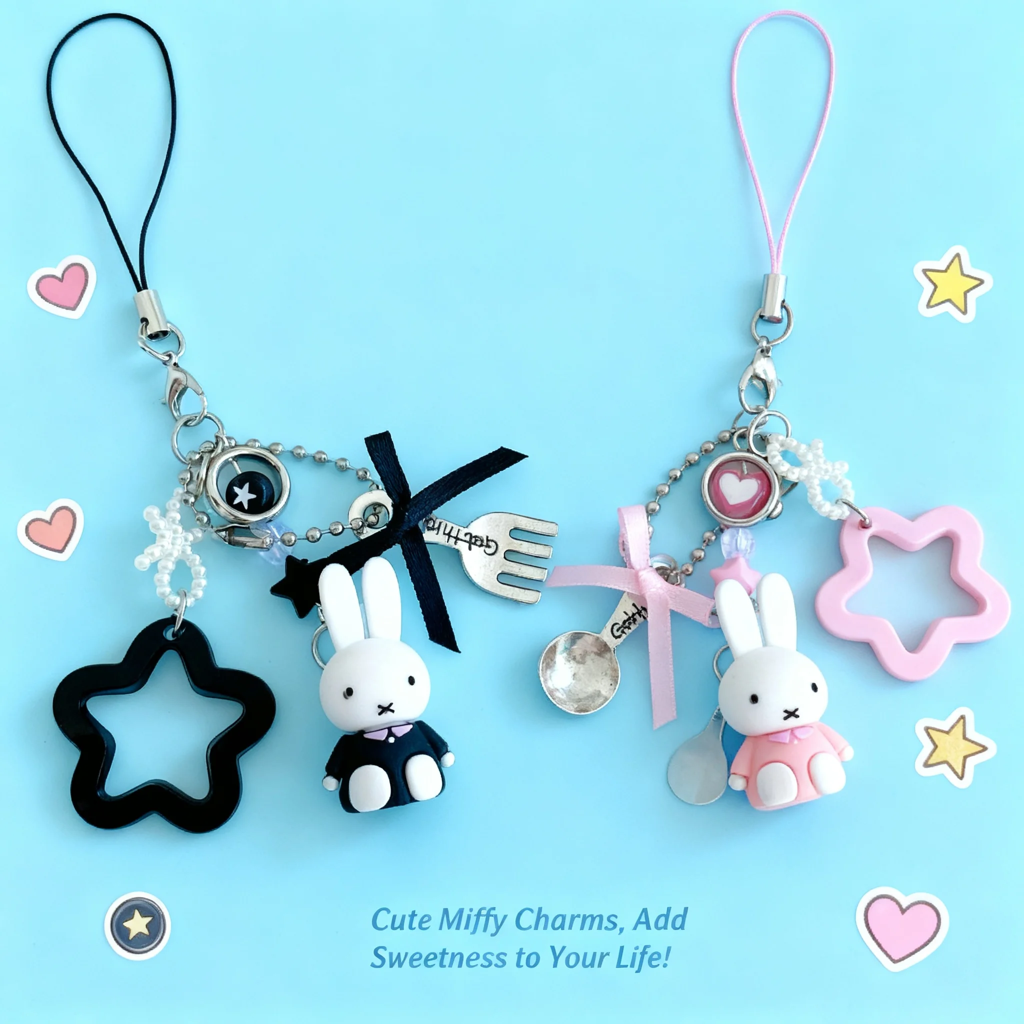 Kawaii Miffy Cartoon Cute Rabbit Keychain Bag Pendant Y2K Punk Style Decoration Gift Toy
Kawaii Miffy Cartoon Cute Rabbit Keychain Bag Pendant Y2K Punk Style Decoration Gift Toy