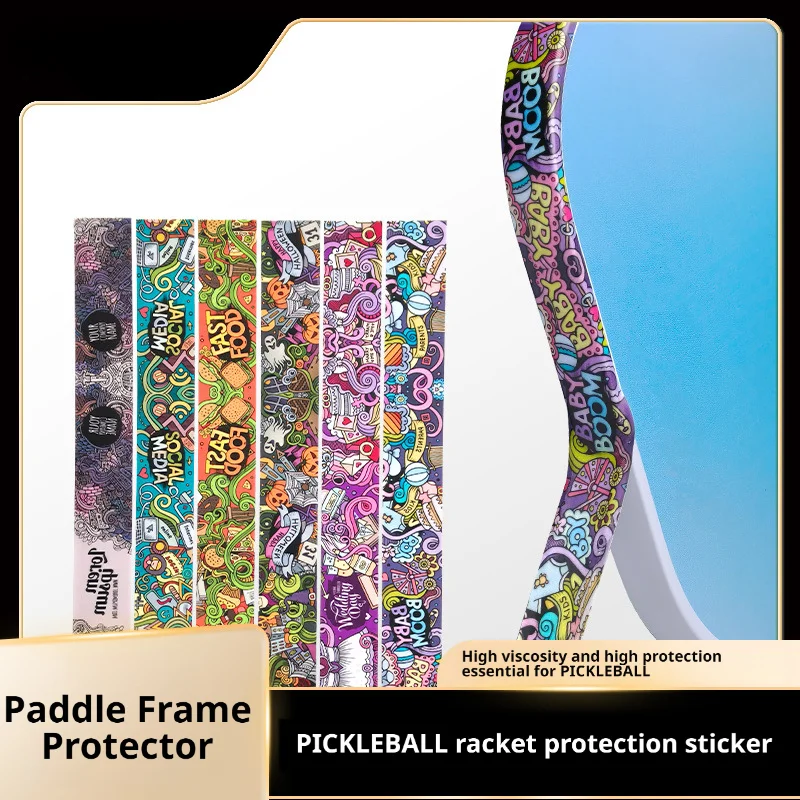 Pickleball Paddle Edge Protection Strip Graffiti Cool Pattern Edge Tape Paddle Frame Protector Anti-Chip Edge Protective Strip
Pickleball Paddle Edge Protection Strip Graffiti Cool Pattern Edge Tape Paddle Frame Protector Anti-Chip Edge Protective Strip