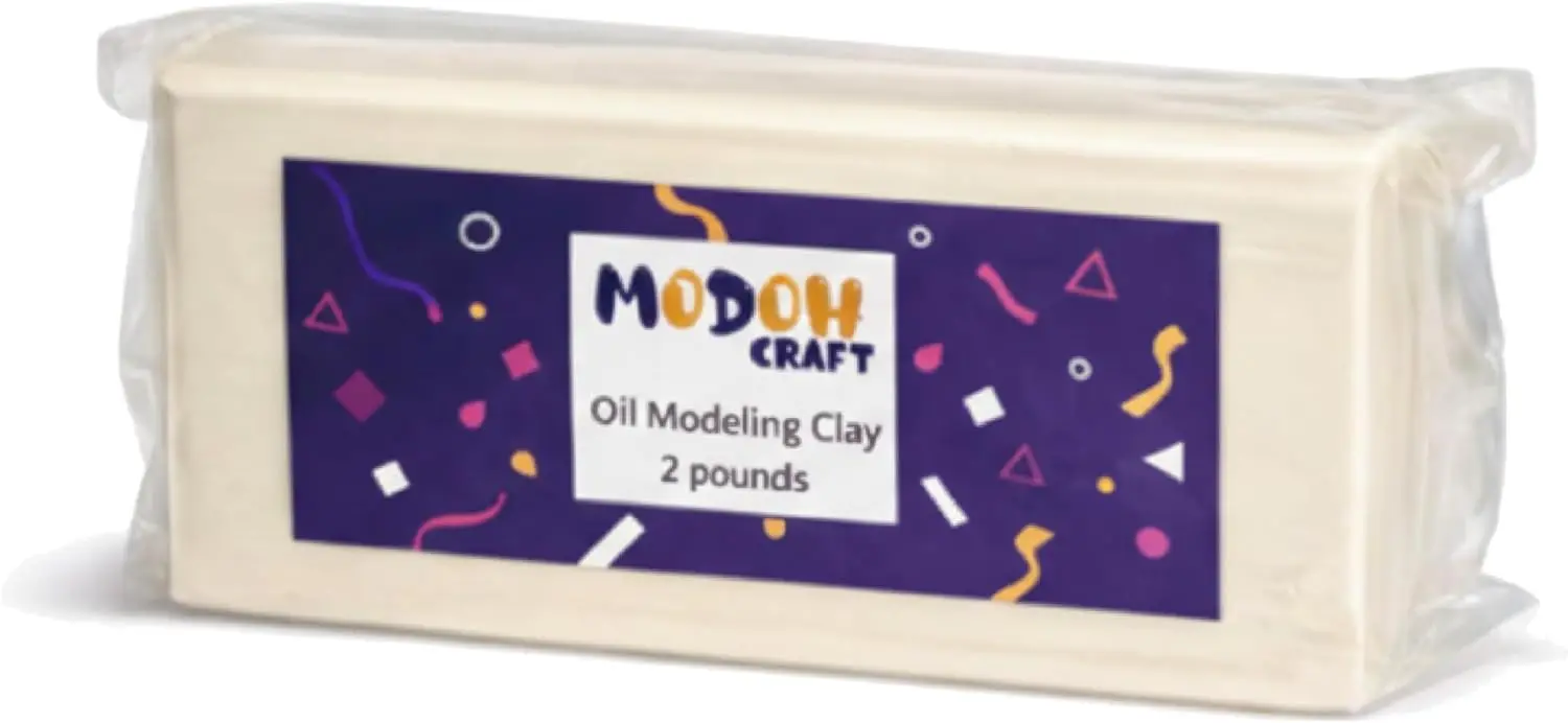 Non-Hardening Oil Based Modeling Clay, Non Toxic, Sulfur Free, Reusable Sculpting Clay for Professionals & Hobbyists (White)
Non-Hardening Oil Based Modeling Clay, Non Toxic, Sulfur Free, Reusable Sculpting Clay for Professionals & Hobbyists (White)