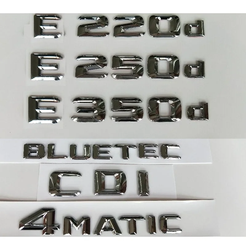 3D Chrome For Mercedes Benz E160d E180d E200d E220d E250d E260d E280d E300d E320d E350d E400d E450d E500d E550d AMG CDI 4MATIC
3D Chrome For Mercedes Benz E160d E180d E200d E220d E250d E260d E280d E300d E320d E350d E400d E450d E500d E550d AMG CDI 4MATIC