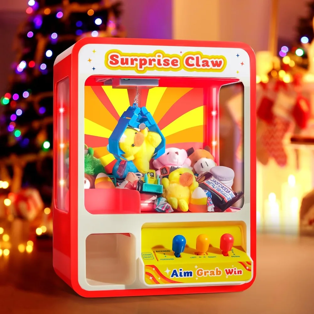 Claw Machine Arcade Toy with LED Light & Dispenser Toys Mini Vending Machine for Kids Perfect Christmas Birthday Big Gifts
Claw Machine Arcade Toy with LED Light & Dispenser Toys Mini Vending Machine for Kids Perfect Christmas Birthday Big Gifts