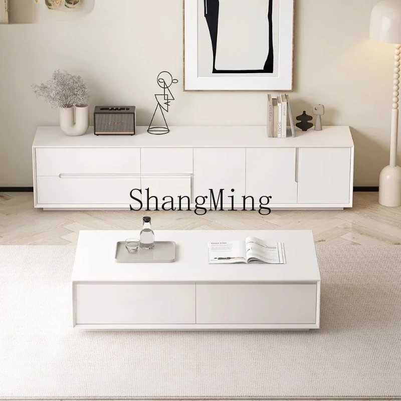 ZYYsolid wood floor TV cabinet coffee table combination modern simple home living room storage cabinet
ZYYsolid wood floor TV cabinet coffee table combination modern simple home living room storage cabinet