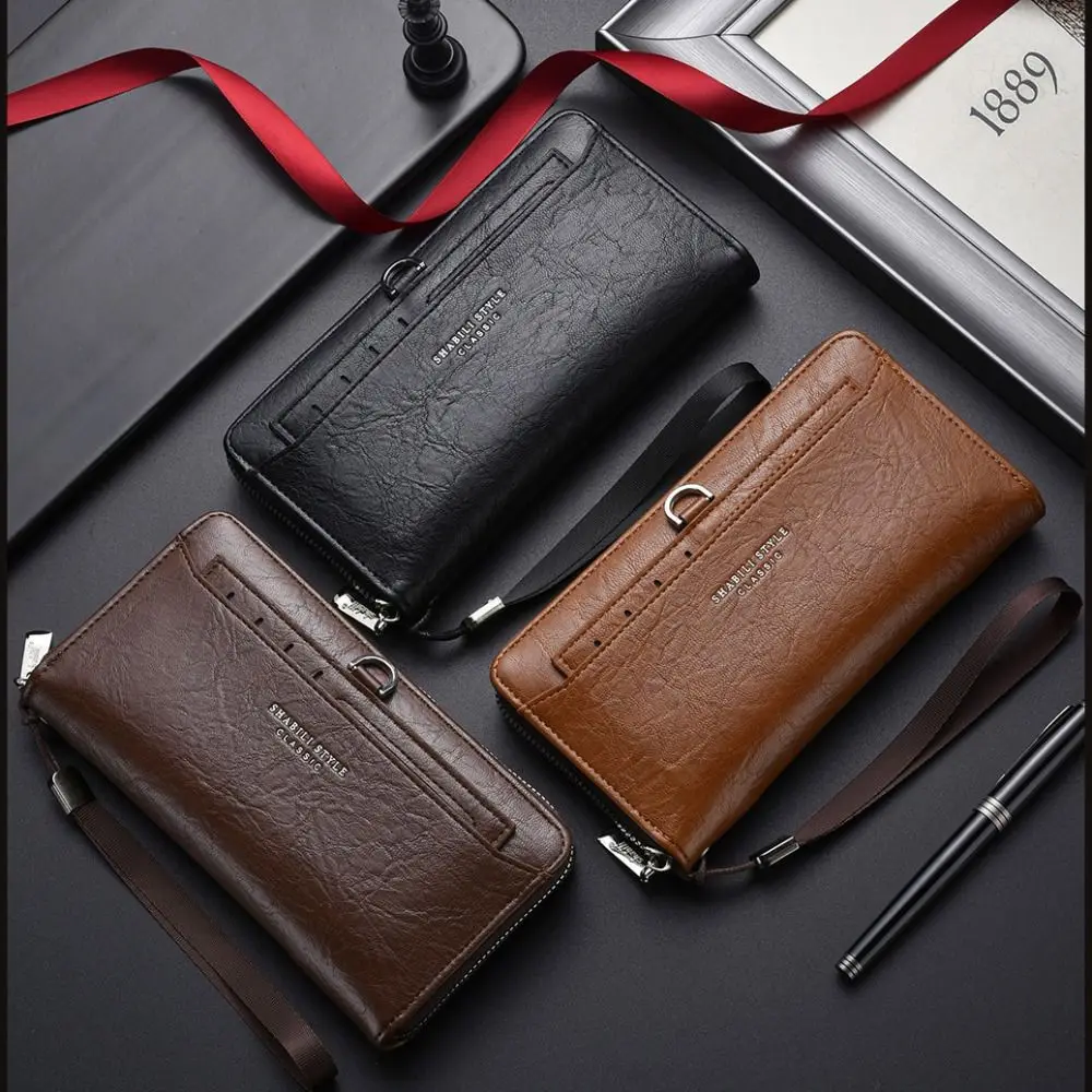 Elegant Purse Men PU Wallet Large Capacity Zipper Long Wallet Coin Purse Card Brand ID Card Holder Unisex
Elegant Purse Men PU Wallet Large Capacity Zipper Long Wallet Coin Purse Card Brand ID Card Holder Unisex