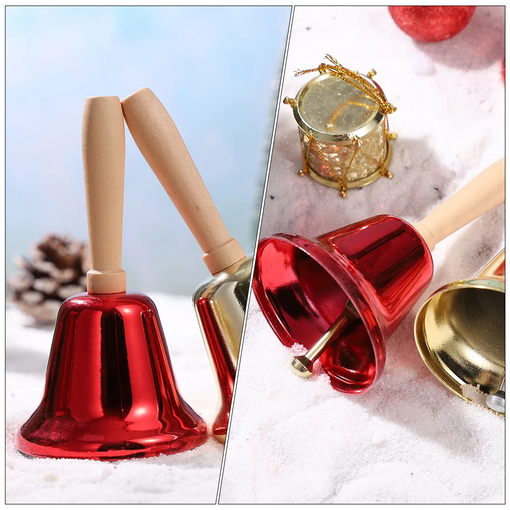 2Pcs Hand Bells Wooden Handle Environmentally Friendly Durable Loud Restaurant Bell Party Props Wedding Decoration 
2Pcs Hand Bells Wooden Handle Environmentally Friendly Durable Loud Restaurant Bell Party Props Wedding Decoration