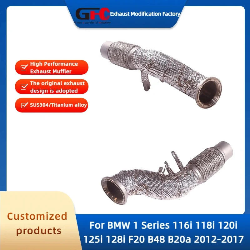 Catless Downpipe Exhaust pipe for BMW 1 Series 116i 118i 120i 125i 128i F20 B48 High-Performance Stainless Steel Exhaust System
Catless Downpipe Exhaust pipe for BMW 1 Series 116i 118i 120i 125i 128i F20 B48 High-Performance Stainless Steel Exhaust System