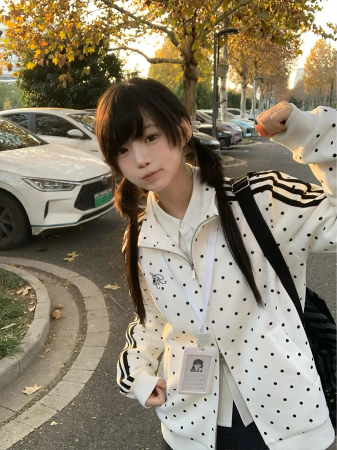 Trendy American Style Loose Fit Sweatshirt Cardigan Women's Autumn Winter Polka Dot Stand Collar Casual Sporty Outerwear
Trendy American Style Loose Fit Sweatshirt Cardigan Women's Autumn Winter Polka Dot Stand Collar Casual Sporty Outerwear