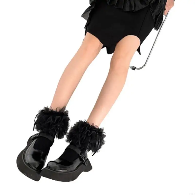 195E 1 Pair Women Ruffle Socks Girl Lace Topped Ankle Socks Frilly Socks with Bowties Cotton Socks Princess Dress Socks
195E 1 Pair Women Ruffle Socks Girl Lace Topped Ankle Socks Frilly Socks with Bowties Cotton Socks Princess Dress Socks