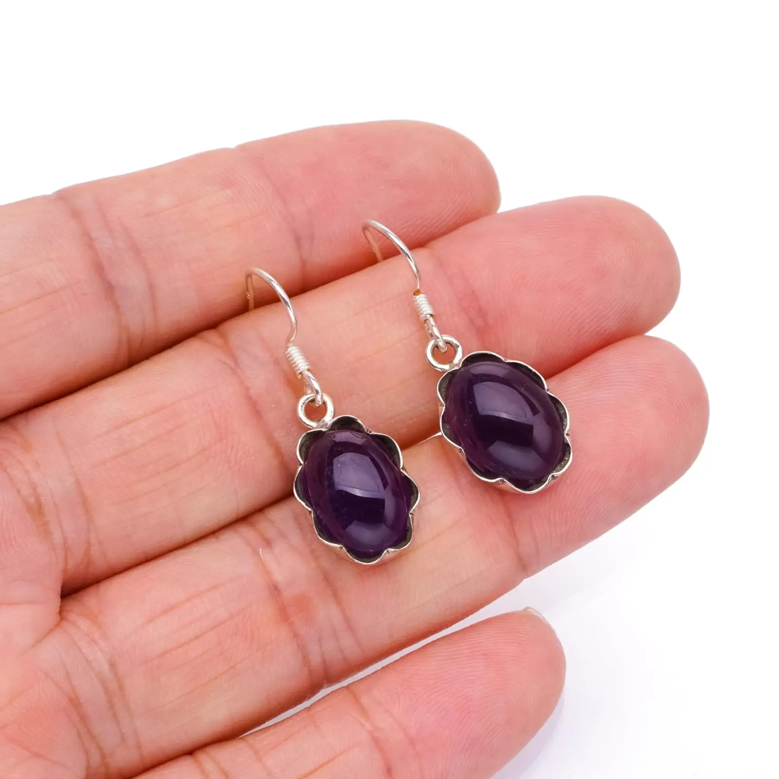 StarGems ® Серьги из стерлингового серебра 925 пробы с натуральным аметистом в стиле панк 1 1/4 дюйма S1380
StarGems ® Серьги из стерлингового серебра 925 пробы с натуральным аметистом в стиле панк 1 1/4 дюйма S1380