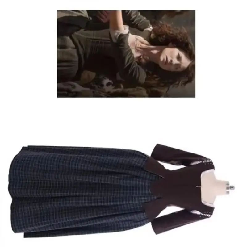TV Outlander Jenny Fraser Cosplay Medieval Retro Scottish Plaid Maxi Dress Women's Custom
TV Outlander Jenny Fraser Cosplay Medieval Retro Scottish Plaid Maxi Dress Women's Custom