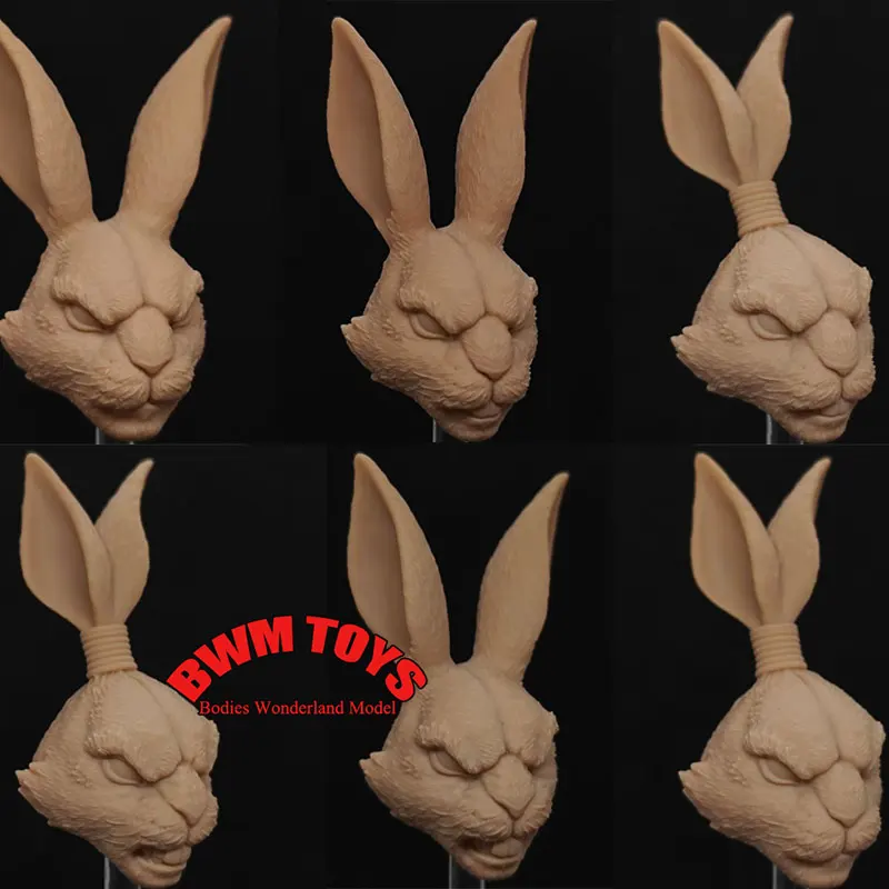 Unpainted DIY Head Sculpt 1/12 Scale Soldier Anime Rabbit White Model Head For 6inch Action Figure Doll
Unpainted DIY Head Sculpt 1/12 Scale Soldier Anime Rabbit White Model Head For 6inch Action Figure Doll