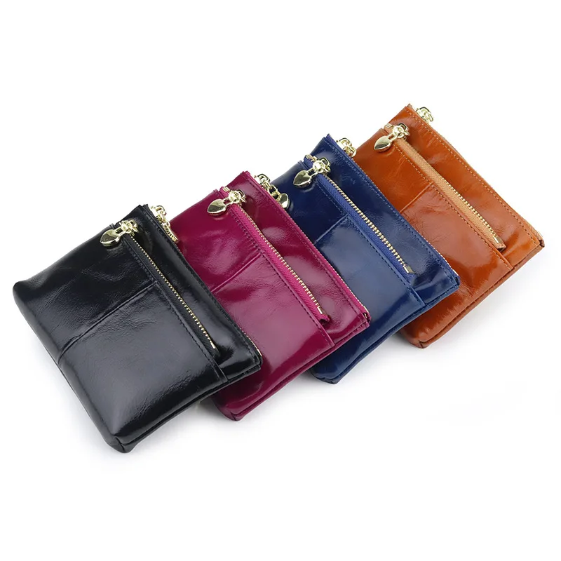 Three-Layer Oil-Waxed Leather Coin Purse Key Holder Women's Simple Cute Zipper Short Wallet Soft Suede Functional Bag
Three-Layer Oil-Waxed Leather Coin Purse Key Holder Women's Simple Cute Zipper Short Wallet Soft Suede Functional Bag
