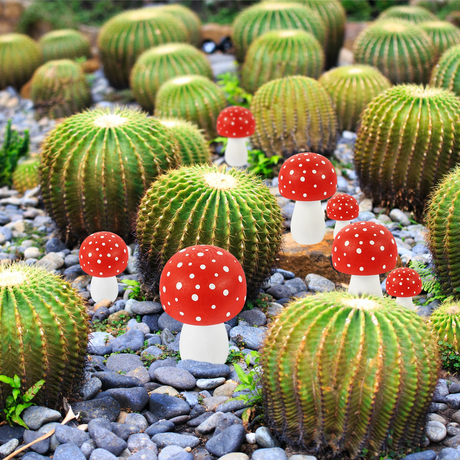 2Pcs Realistic Wooden Mushroom Decor Sturdy Colorful Miniature Garden Ornaments Micro Landscape Accessories Indoor Outdoor Shelf
2Pcs Realistic Wooden Mushroom Decor Sturdy Colorful Miniature Garden Ornaments Micro Landscape Accessories Indoor Outdoor Shelf