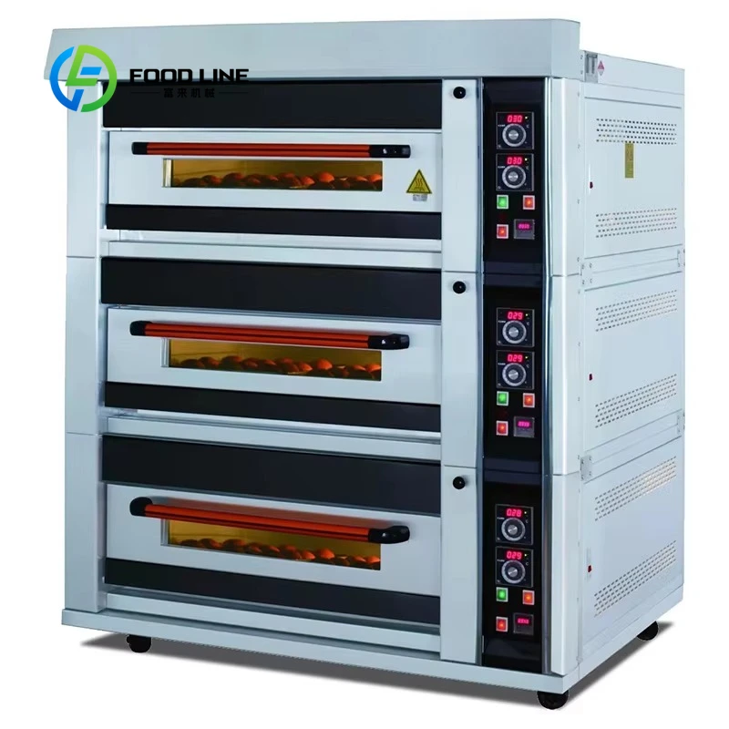Bakery Home Cooking Appliances 3 Deck 9 Tray Electric Oven, Commercial Pizza Oven Machine Electric Bread Small Oven
Bakery Home Cooking Appliances 3 Deck 9 Tray Electric Oven, Commercial Pizza Oven Machine Electric Bread Small Oven