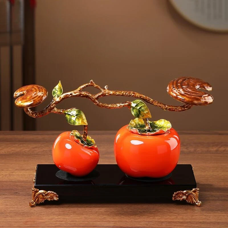 Persimmon ornament new Chinese light luxury enamel color new residence housewarming gift opening ornament living room entrance
Persimmon ornament new Chinese light luxury enamel color new residence housewarming gift opening ornament living room entrance