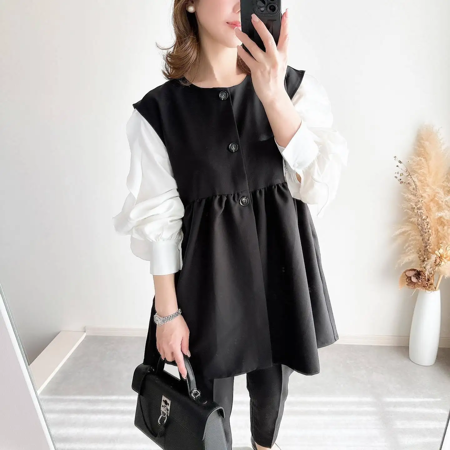 Spring Summer New Sle Loose Fit round Ne Button up Versatile Jaet mid Length Outerwear for Women Lightweight Polyester ...
Spring Summer New Sle Loose Fit round Ne Button up Versatile Jaet mid Length Outerwear for Women Lightweight Polyester ...