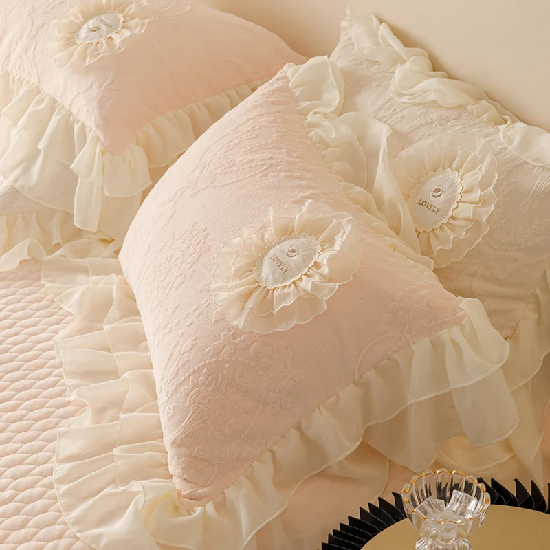 Sweet Lace Trimmed Pillowcases Milk Velvet Flower Embroidery Pink Princ Sle Single Person Pillow Covers Pair Pa
Sweet Lace Trimmed Pillowcases Milk Velvet Flower Embroidery Pink Princ Sle Single Person Pillow Covers Pair Pa