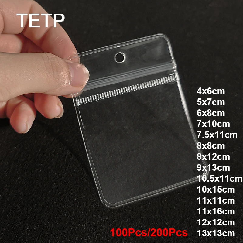 TETP Transparent PVC Jewelry Storage Sealed Bags With Hanging Hole For Jewelry Jade Earrings Packaging Anti-oxidation Wholesale
TETP Transparent PVC Jewelry Storage Sealed Bags With Hanging Hole For Jewelry Jade Earrings Packaging Anti-oxidation Wholesale