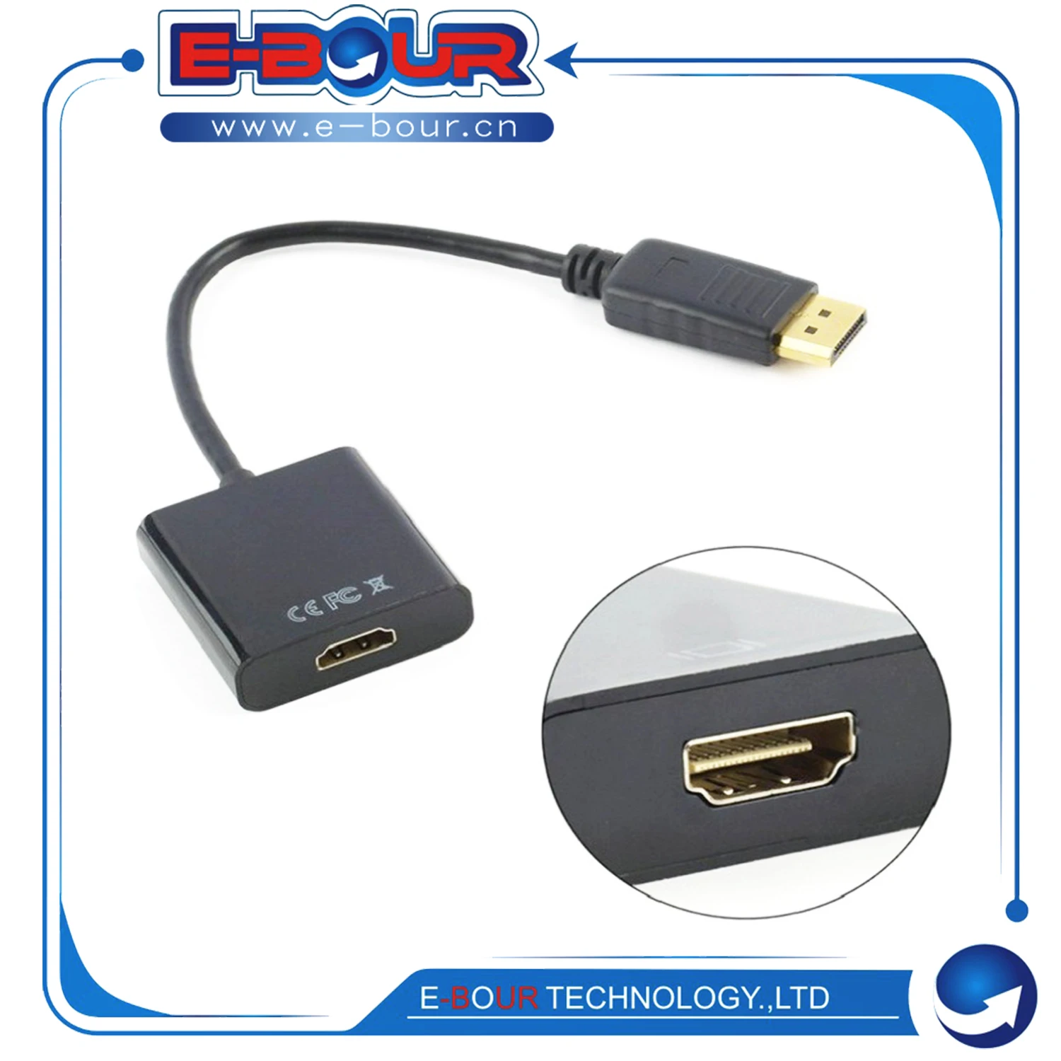 Кабель DP-HDMI 1080P Адаптер DisplayPort-HDMI Позолоченный высокоскоростной преобразователь для ПК ТВ-монитора
Кабель DP-HDMI 1080P Адаптер DisplayPort-HDMI Позолоченный высокоскоростной преобразователь для ПК ТВ-монитора