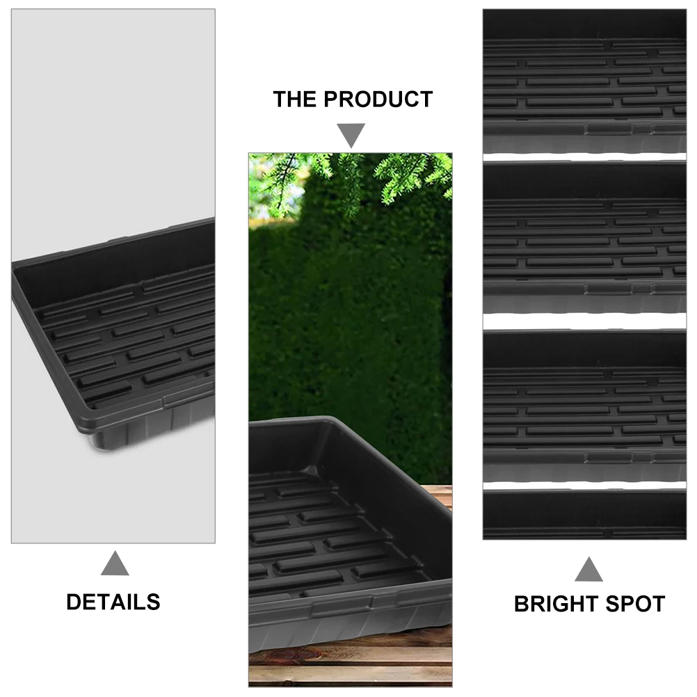 2pcs Seedling Tray Plastic Germination Container No Hole Design For Microgreens Herbs Vegetables Nursery Garden Planter
2pcs Seedling Tray Plastic Germination Container No Hole Design For Microgreens Herbs Vegetables Nursery Garden Planter