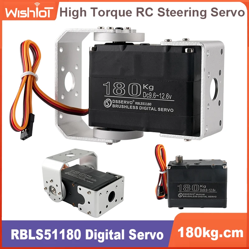 180Kg 12V Twin Shaft Digital Servo Rbls51180 180/270/360 Degree Brushless Metal Gears Servos For Rc Robot Car
180Kg 12V Twin Shaft Digital Servo Rbls51180 180/270/360 Degree Brushless Metal Gears Servos For Rc Robot Car