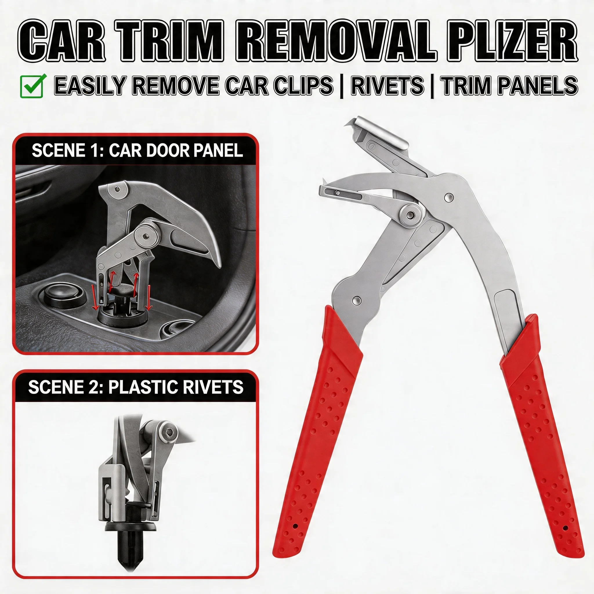 Car Clip Removal Pliers Plastic Rubber Round Nail Fastener Remover Heavy Duty For Car Door Panel Chassis Trunk Repair Tool
Car Clip Removal Pliers Plastic Rubber Round Nail Fastener Remover Heavy Duty For Car Door Panel Chassis Trunk Repair Tool