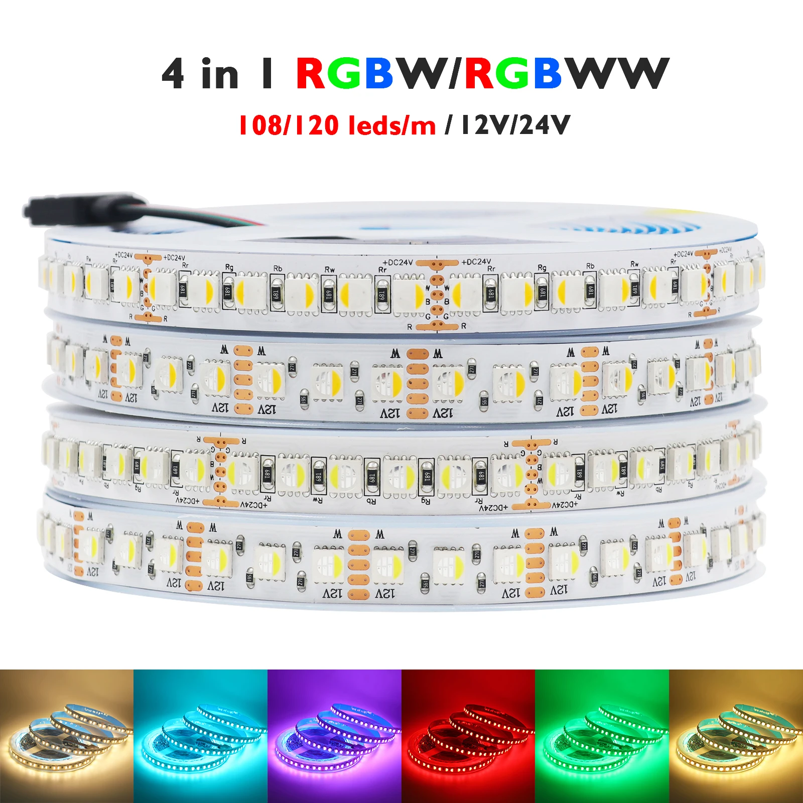 Светодиодная лента RGBW RGBWW 12 В 24 В 4 цвета в 1 чипе SMD5050 60 108 120 светодиодов/м Гибкая светодиодная лента Веревочный светильник 5 м для декора
Светодиодная лента RGBW RGBWW 12 В 24 В 4 цвета в 1 чипе SMD5050 60 108 120 светодиодов/м Гибкая светодиодная лента Веревочный светильник 5 м для декора