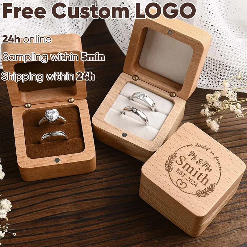 Free Custom Wood Ring Box Engagement Wedding Ceremony Storage Proposal Portable Gifts Bead Case Rustic Wedding Gift for lovers
Free Custom Wood Ring Box Engagement Wedding Ceremony Storage Proposal Portable Gifts Bead Case Rustic Wedding Gift for lovers