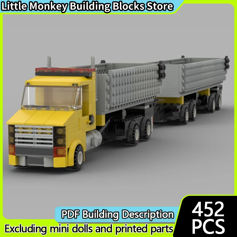 City Car Model MOC Building Bricks Classic Dump Truck With Trailer Modular Technology Children Holiday Gifts Assemble Toys Suit
City Car Model MOC Building Bricks Classic Dump Truck With Trailer Modular Technology Children Holiday Gifts Assemble Toys Suit