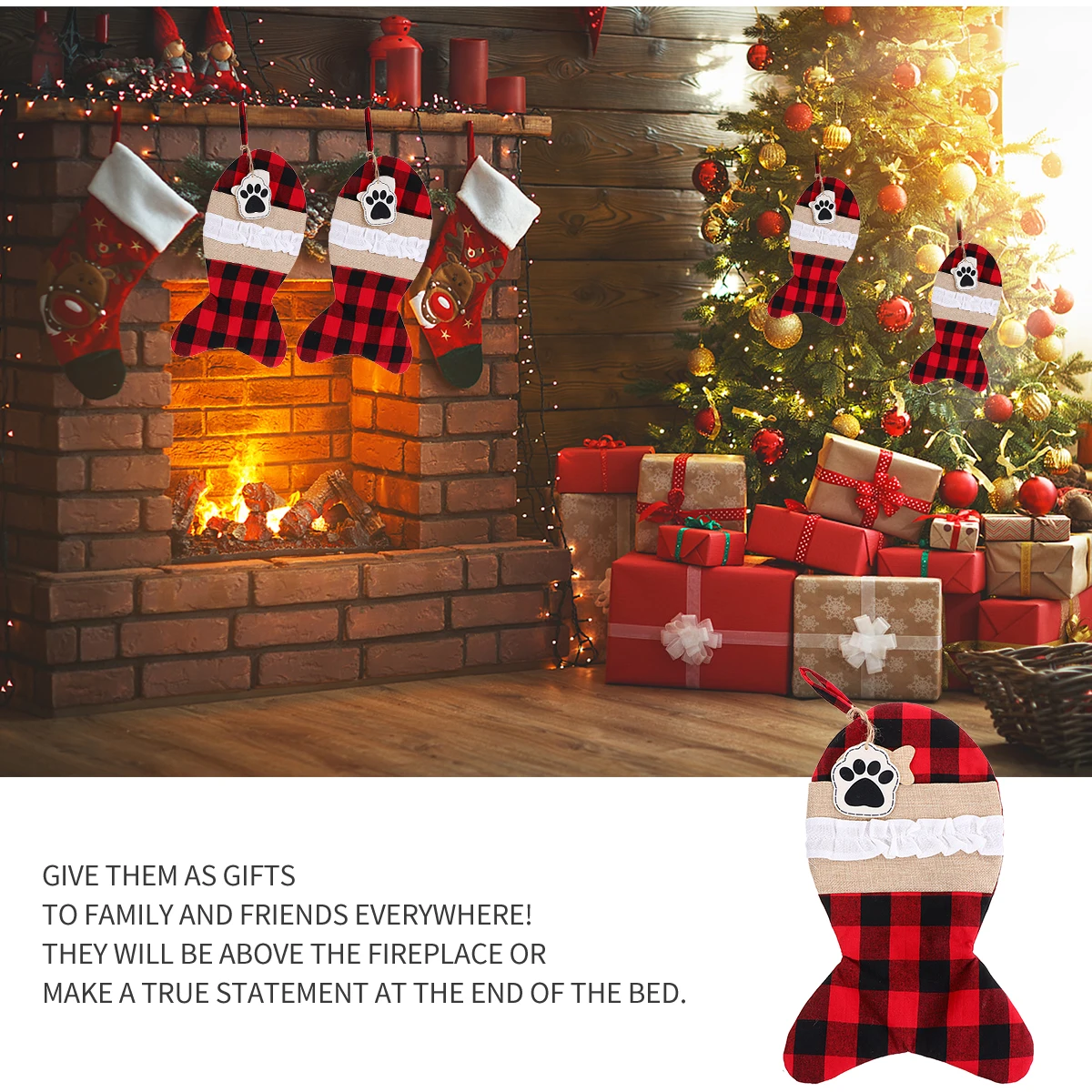 1Pc Pet Socks Gift Bag Christmas Stockings Perfect Holiday Decoration Christmas Tree Gift Pouch
1Pc Pet Socks Gift Bag Christmas Stockings Perfect Holiday Decoration Christmas Tree Gift Pouch