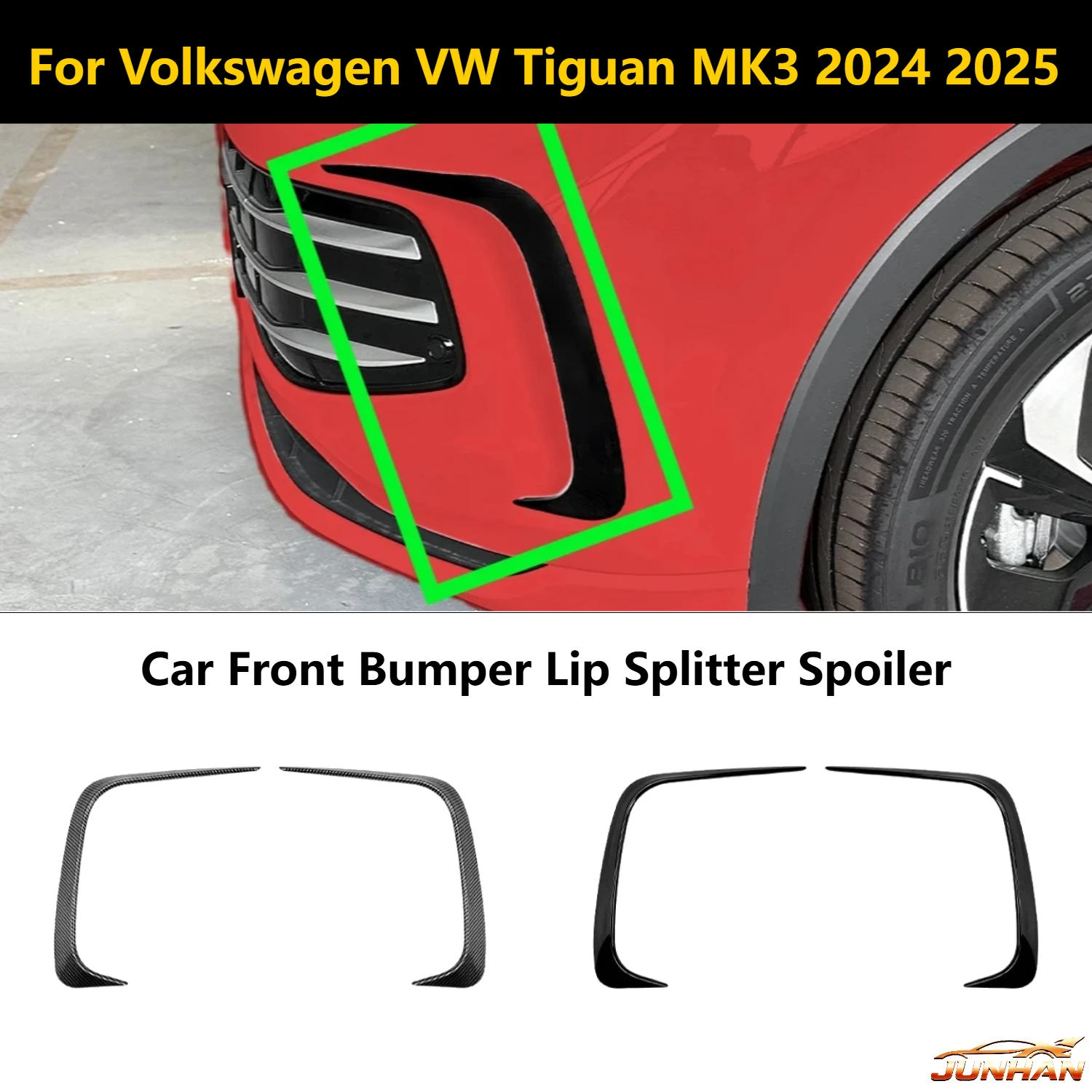 Car Front Bumper Lip Splitter Spoiler Fog Light Canard Trim For Volkswagen VW Tiguan MK3 2024 2025 Intake Frame Fog Air Knife
Car Front Bumper Lip Splitter Spoiler Fog Light Canard Trim For Volkswagen VW Tiguan MK3 2024 2025 Intake Frame Fog Air Knife