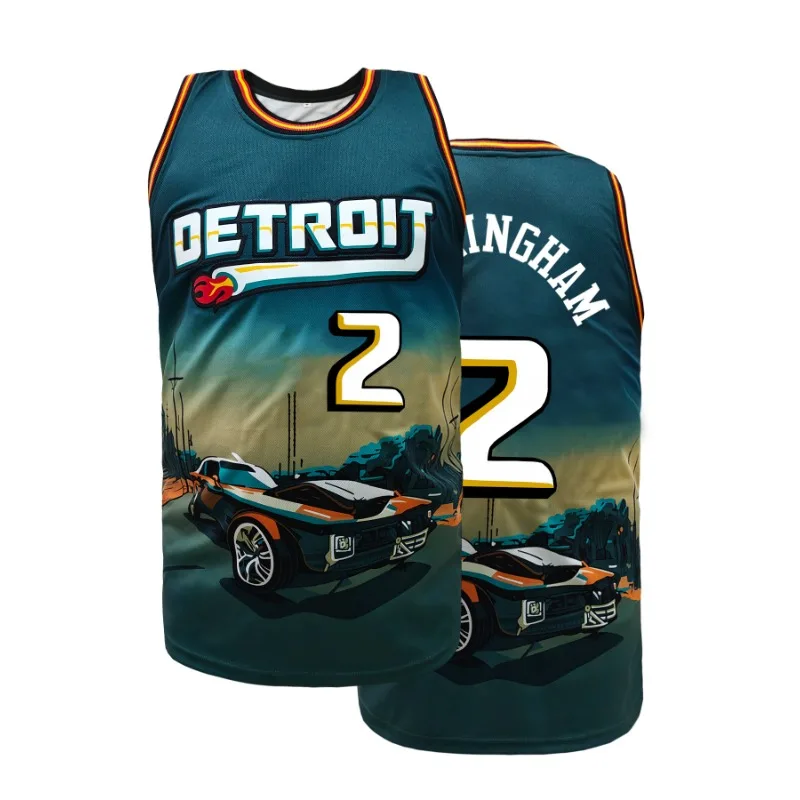 Men's Detroit Basketball Jersey #2 - Breathable Sleeveless Training & Competition Uniform for Summer Sports & Casual Wear
Men's Detroit Basketball Jersey #2 - Breathable Sleeveless Training & Competition Uniform for Summer Sports & Casual Wear