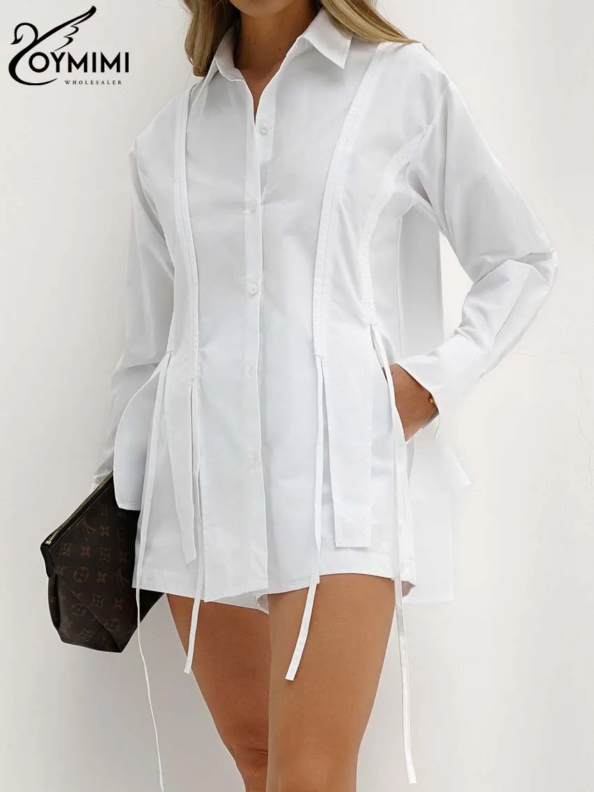 Oymimi Fashion White Cotton Two Piece Set For Women Casual Lapel Long Sleeve Button Slit Shirts And Simple Shorts Female Sets
Oymimi Fashion White Cotton Two Piece Set For Women Casual Lapel Long Sleeve Button Slit Shirts And Simple Shorts Female Sets