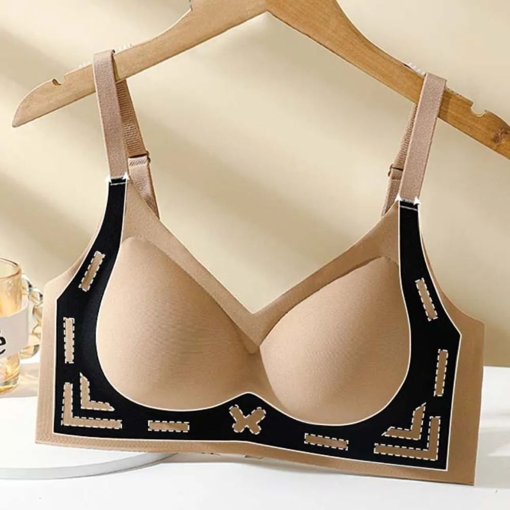 Soft Patchwork Wireless Deep V Bra Shockproof Close-fitting Push Up Underwear Anti-sagging Big Cup Seamless Bras Running
Soft Patchwork Wireless Deep V Bra Shockproof Close-fitting Push Up Underwear Anti-sagging Big Cup Seamless Bras Running