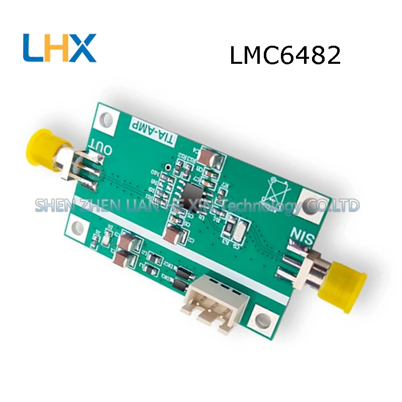 LMC6482 Micro Current Conversion Transimpedance Amplifier Module - Photodiode IV Current to Voltage Conversion in stock
LMC6482 Micro Current Conversion Transimpedance Amplifier Module - Photodiode IV Current to Voltage Conversion in stock