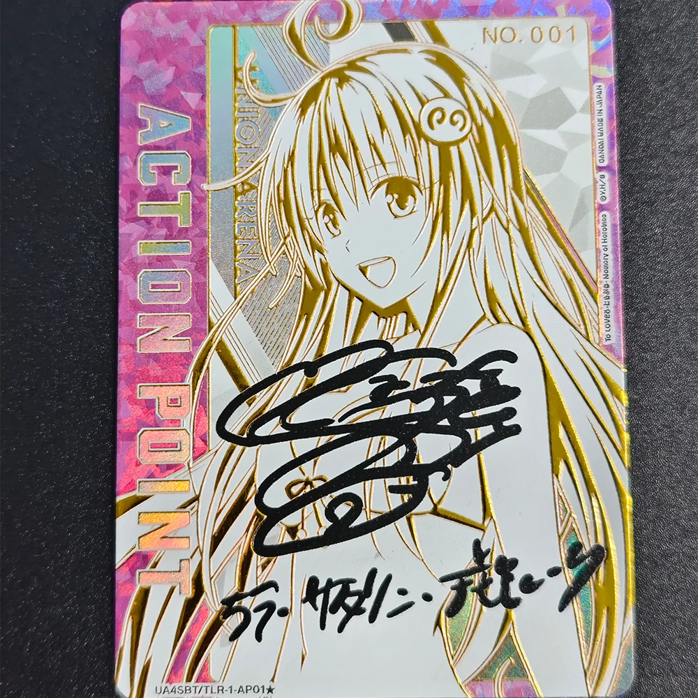 Anime Union Arena To Love Ru Collection Card Tearju Lunatique Signature Card Gold Embossed Printing Refractive Color Flash Card
Anime Union Arena To Love Ru Collection Card Tearju Lunatique Signature Card Gold Embossed Printing Refractive Color Flash Card
