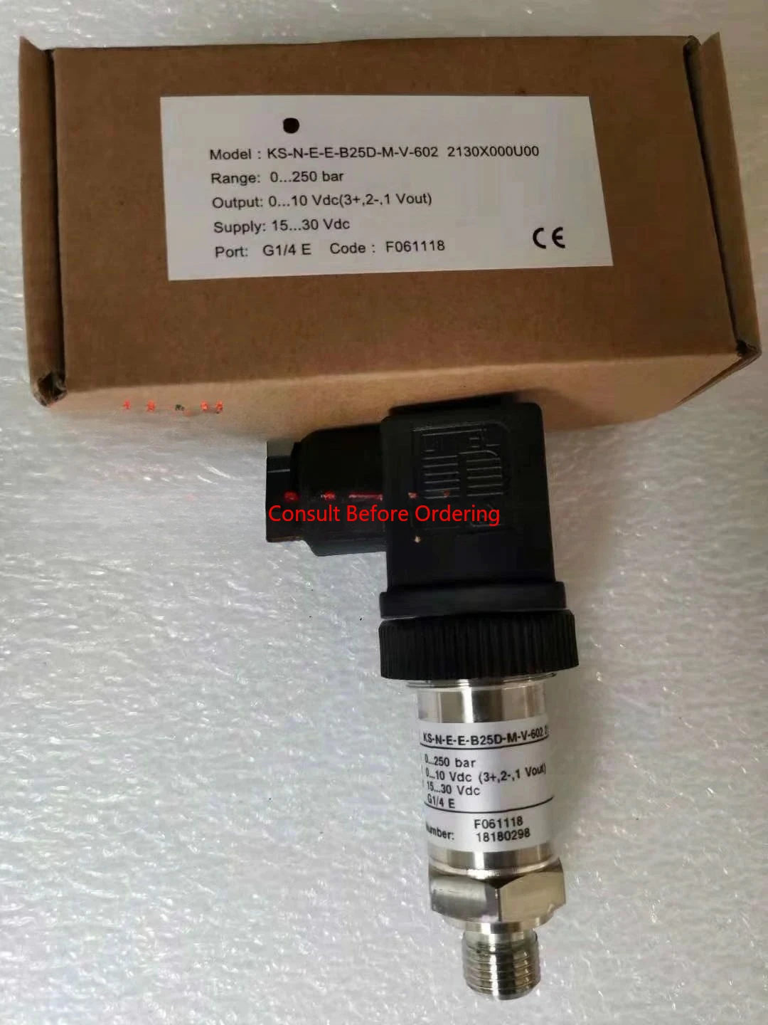 Molding Machine Pressure Sensor 0-5V 0-10V 1-6V 4-20MA Machine Servo System 250bar
Molding Machine Pressure Sensor 0-5V 0-10V 1-6V 4-20MA Machine Servo System 250bar