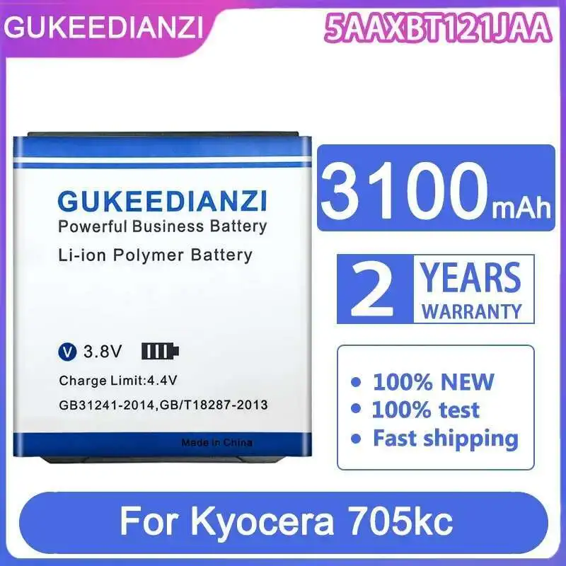 Премиальная замена 5AAXBT121JAA для аккумулятора мобильного телефона Kyocera 705Kc 3100 мАч
Премиальная замена 5AAXBT121JAA для аккумулятора мобильного телефона Kyocera 705Kc 3100 мАч