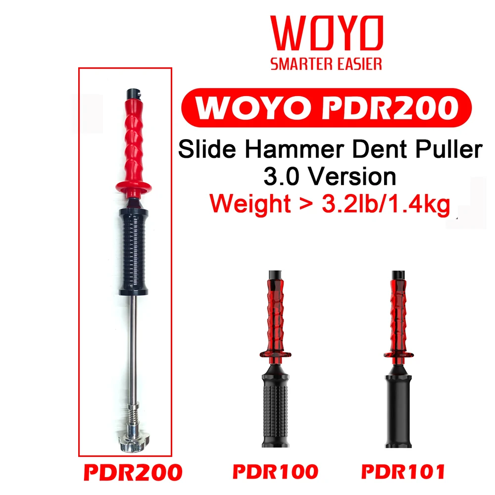 WOYO PDR200 Slide Hammer Dent Puller PDR Tools for All Car Dent Remove Tool for Aluminum Steel Vehicle Car Body Repair Tool
WOYO PDR200 Slide Hammer Dent Puller PDR Tools for All Car Dent Remove Tool for Aluminum Steel Vehicle Car Body Repair Tool