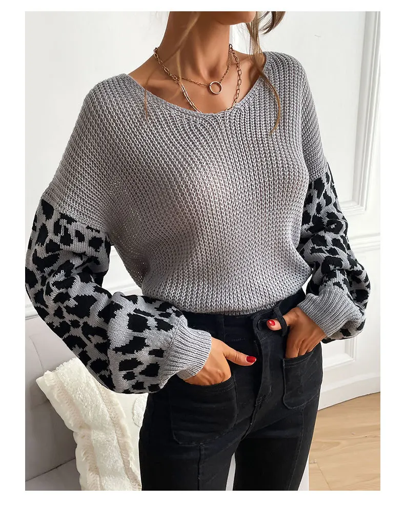 2026 New Fashion Printed Knitted Sweater Women's Spring Casual Loose Leopard Print Round Neck Long Sleeve Home Top For Women
2026 New Fashion Printed Knitted Sweater Women's Spring Casual Loose Leopard Print Round Neck Long Sleeve Home Top For Women
