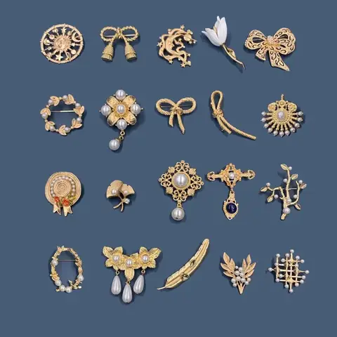 Moon Pins estilo barroco para mulheres, geometria vintage, crachás solares, broche de flor doce elegante, joias femininas