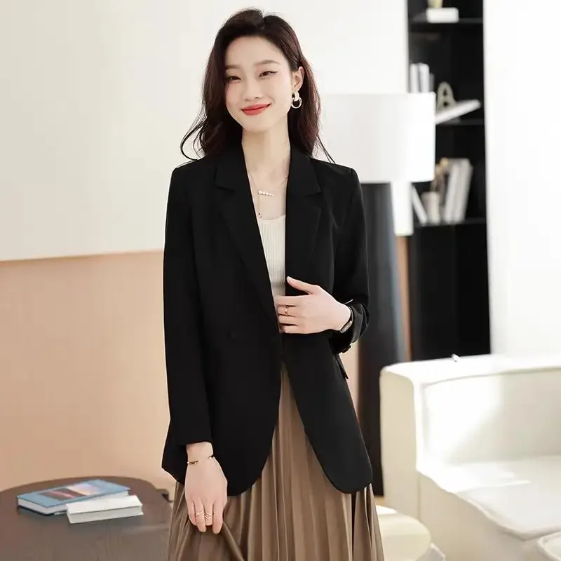 UNXX Spring Autumn Retro Casual Back Long Sleeves Blazer Coats Commuter Solid Color Loose Double-breasted Blazer Women Clothing
UNXX Spring Autumn Retro Casual Back Long Sleeves Blazer Coats Commuter Solid Color Loose Double-breasted Blazer Women Clothing