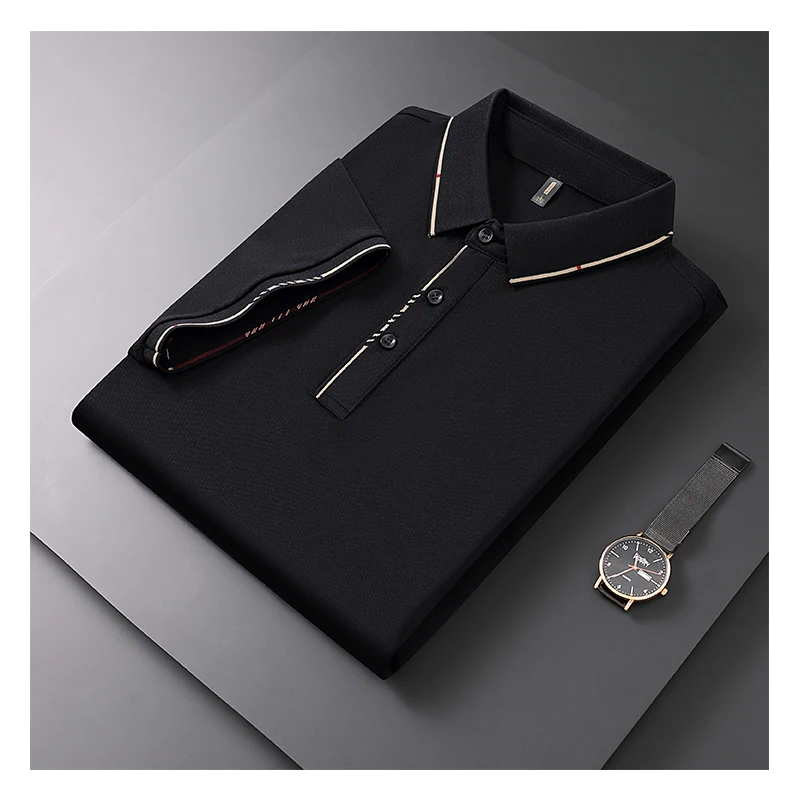 New fashion summer men's short-sleeved Polo shirt casual breathable lapel pullover button men's Polo shirt
New fashion summer men's short-sleeved Polo shirt casual breathable lapel pullover button men's Polo shirt